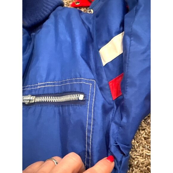 Vtg 70's Polaris Unisex One Piece Blue Snowmobile Suit Full Zipper Pocket Medium - Picture 14 of 16